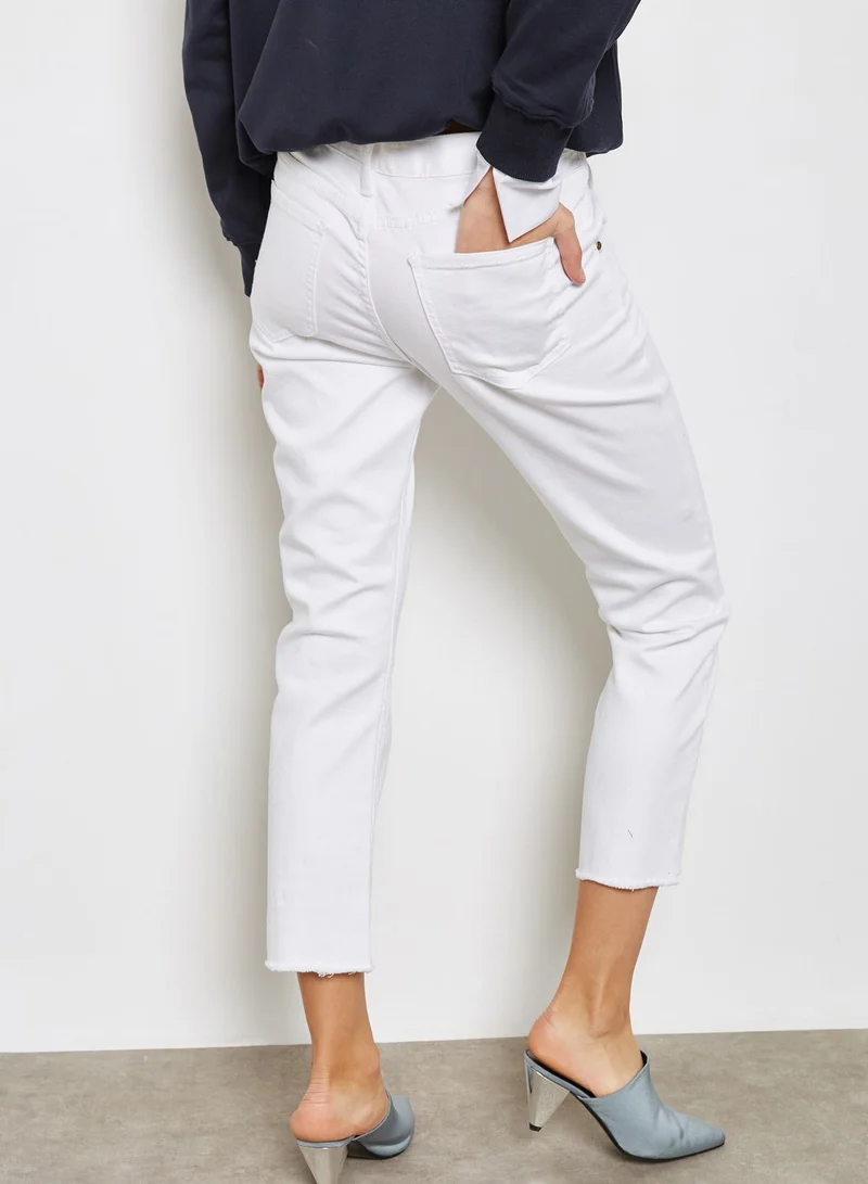 Evidnt Front Slit Straight Jeans