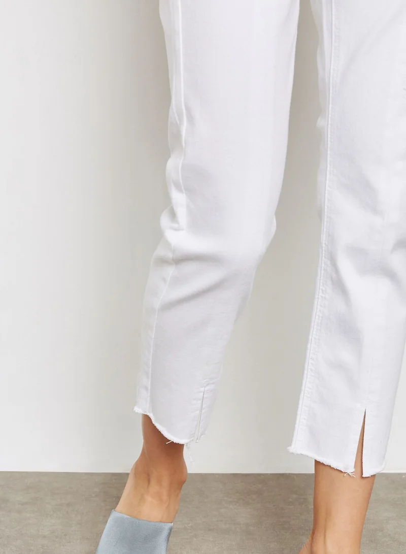 Evidnt Front Slit Straight Jeans