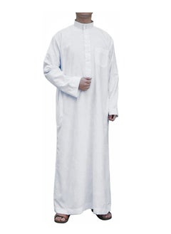 Generic ثوب عربي رجالي دشداشة كم طويل رداء مسلم [ Xl ]  - Image 1