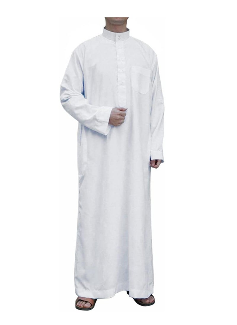 Generic ثوب عربي رجالي دشداشة كم طويل رداء مسلم [ Xl ]  - Image 1