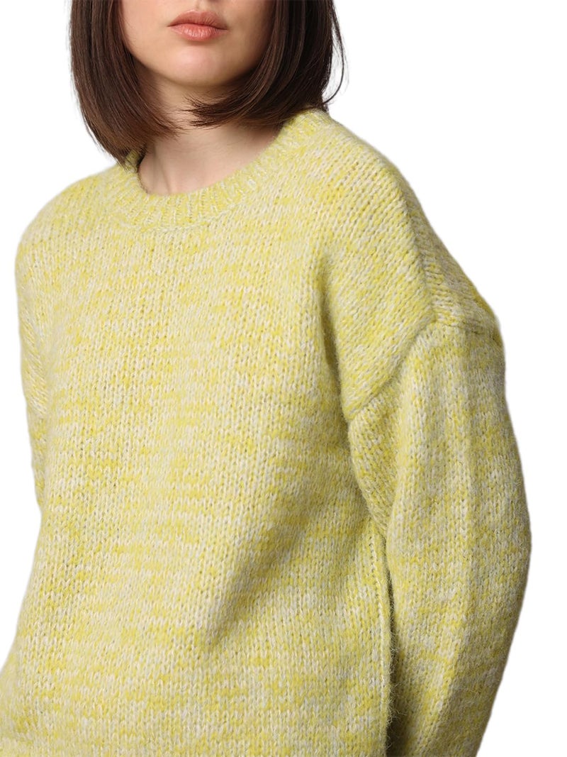 ONLY Women Regular Fit Green Pullover Sweater - Image 4