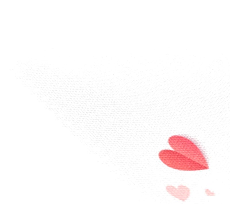 WOOR Valentines Day Pink and Red Hearts Placemats for Dining Table Heat Resistant Kitchen Table Decor Washable Table Mats Set of 4 - Image 5