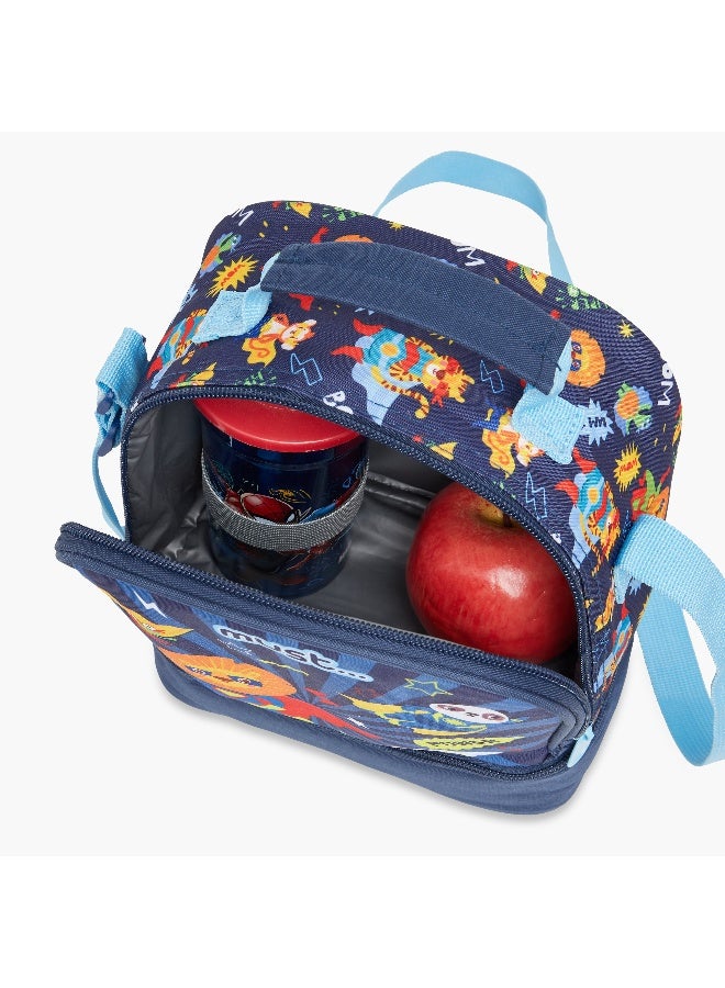 Must Lunch Bag - Animal_Heroes - Collection - 2Cmprt - (Polyester) Blue \ 24X12X20 - Image 5