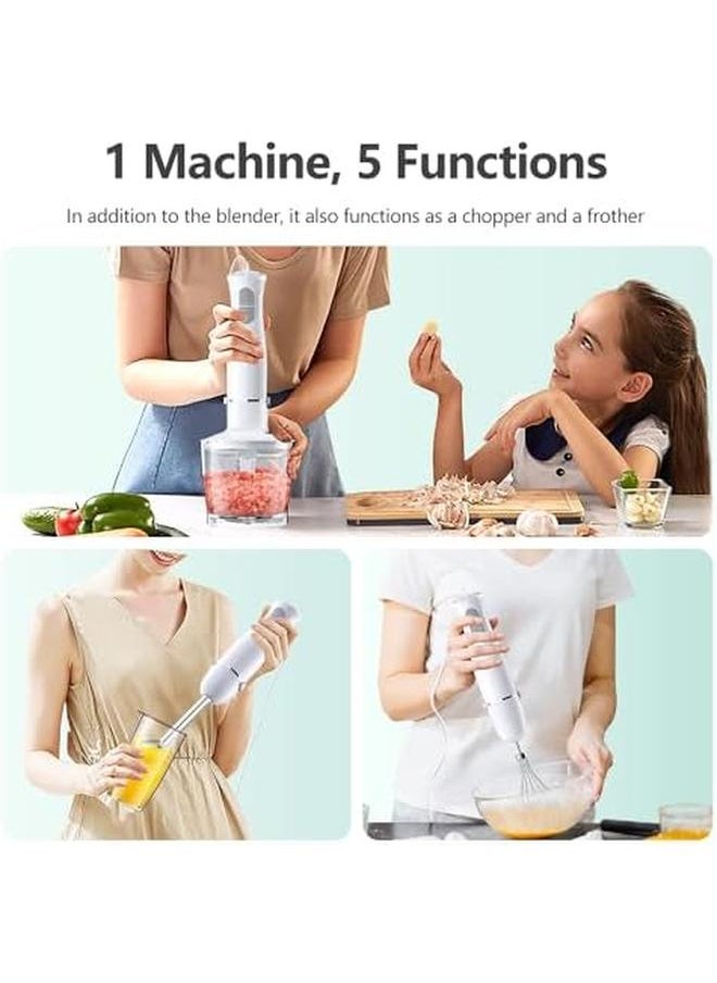 Electric Hand Blender 600W 5 In 1 Multi Functional Stick Blender With Food Processor Frother And Attachments Perfect For Baby Food Smoothies And More - pzsku/Z8B462BD1A31F10B64416Z/45/_/1718179368/3dd148e4-6813-4cea-ba83-054001ff8d55