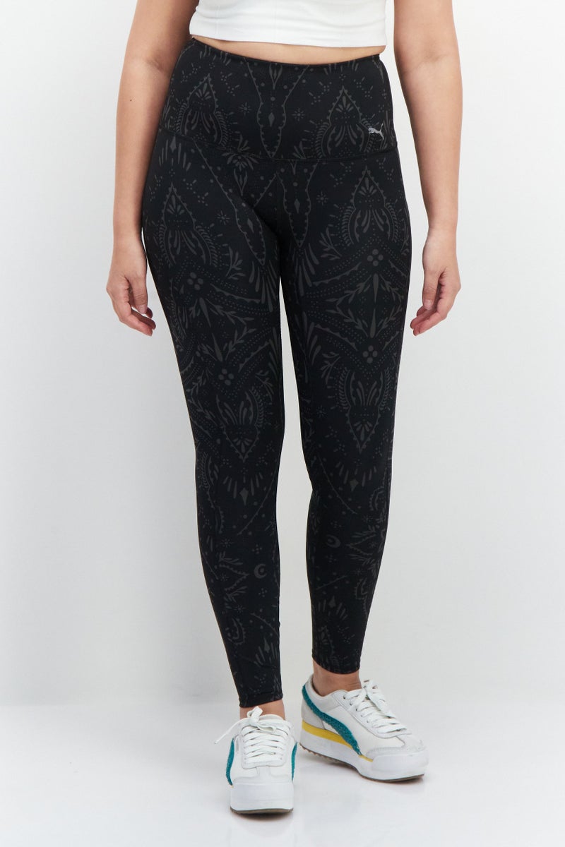 PUMA Women Tight Fit High Waist Training Leggings, Black - Image 1