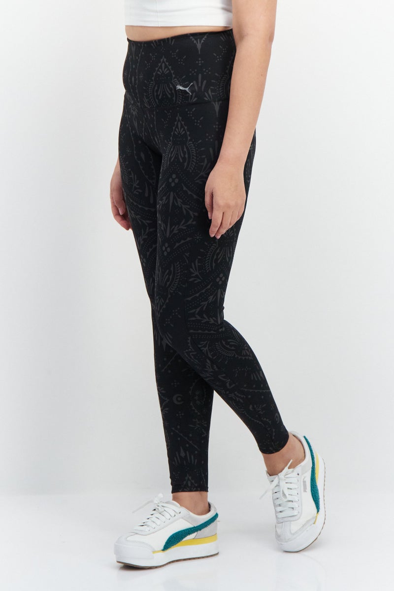 PUMA Women Tight Fit High Waist Training Leggings, Black - Image 3