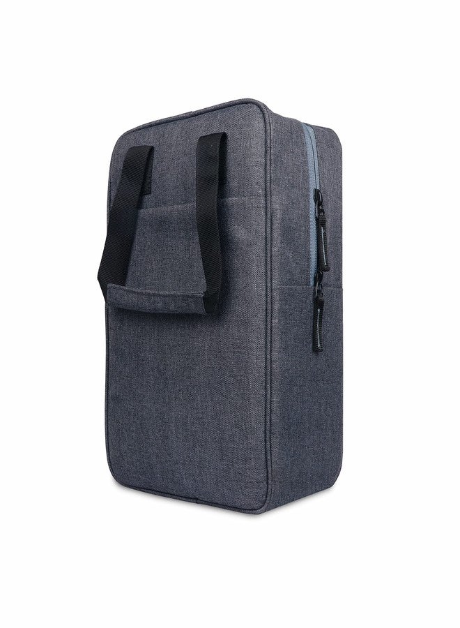 MIHAD Travel Tiffin Bag | Lunch Bag | Storage Bag for Office, College, School & Picnic, Material Polyester Capacity- 8 Liter & Size 11.5" x 8.5" x 5" (Grey) - Image 1