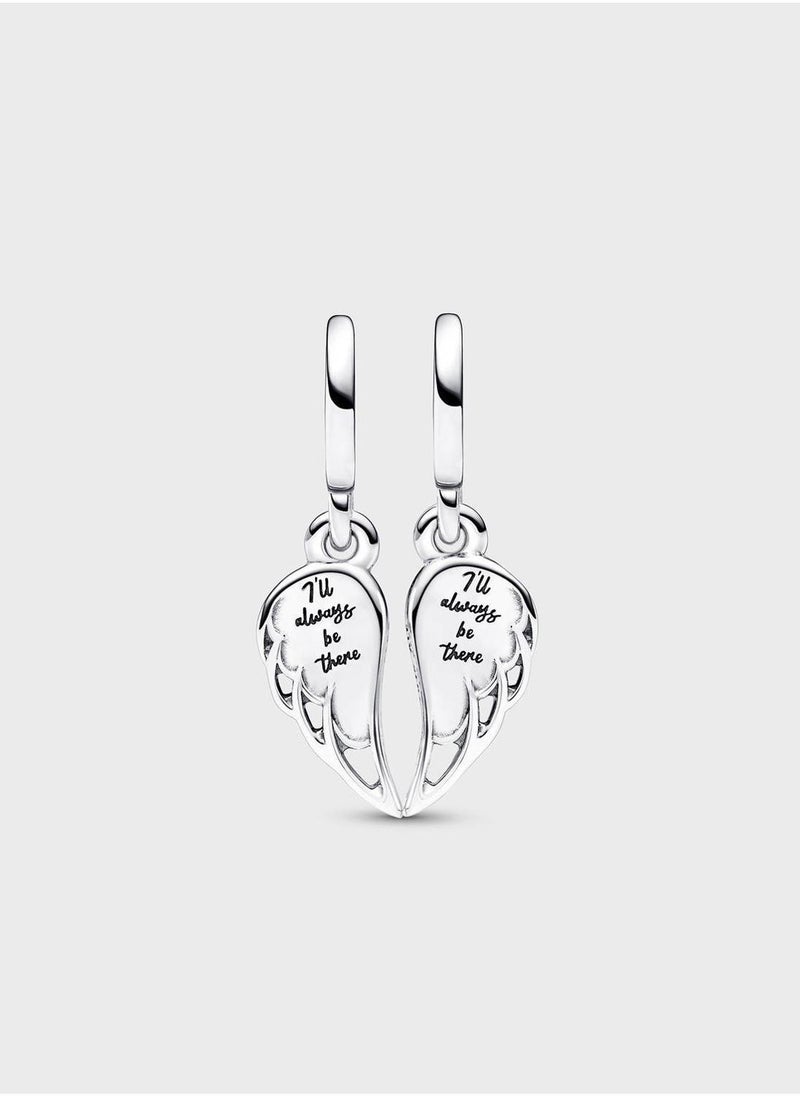 PANDORA Sparkling Splitable Angel Wings Dangle Charm  - Image 2