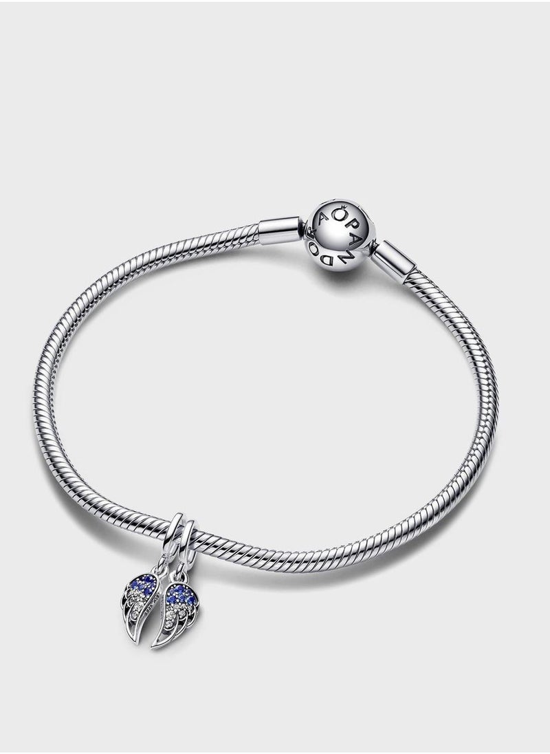 PANDORA Sparkling Splitable Angel Wings Dangle Charm  - Image 3