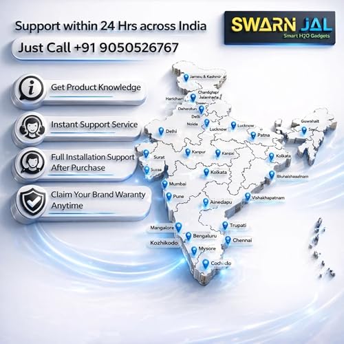 Swarn Jal Water Tank Alarm Overflow with Magnetic Isolation Swarn Jal, Water Bell, Loud Human Voice, Brass Sensors, 100% Shock Proof, 1 Year Complete Warranty + 35M Wire Water Sensor for Tank - Image 5