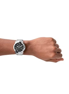 FOSSIL Men's Grant Water Resistant Chronograph Watch FS4736 - 44 mm - Silver  - Image 4