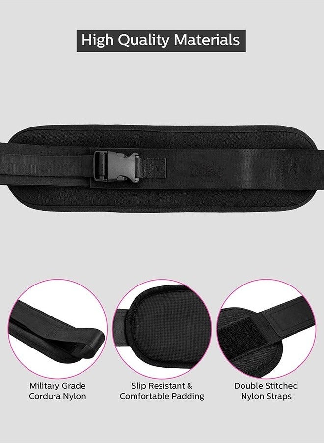 GMORO Exercise Hip Thrust Belt, Glute Trainer for Home Workouts with Extra Padding, Fully Adjustable Hip Thrust Belt for Dumbbells, Booty Builde, Glute Workout Equipment  - Image 5