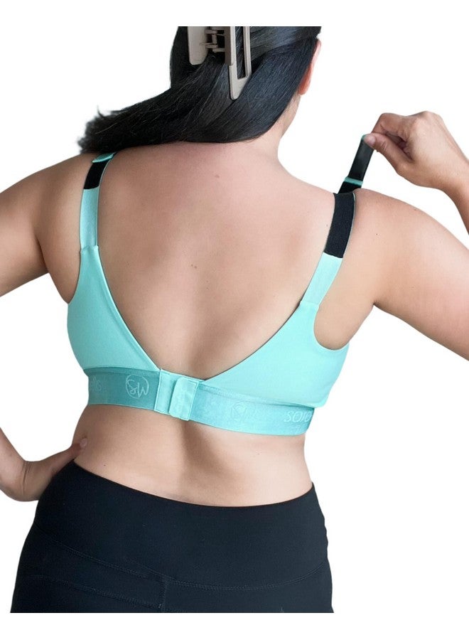 Sarah Wells Sarah Wells Journey Nursing and Pumping Bra (Bold) (US, Alpha, Medium, Regular, Regular, Busty, Mint) - Image 1