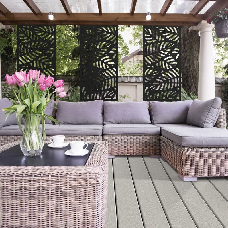 Barrette Outdoor Living 2'x4' شاشة ديكورية سانبيل، سوداء - Image 4
