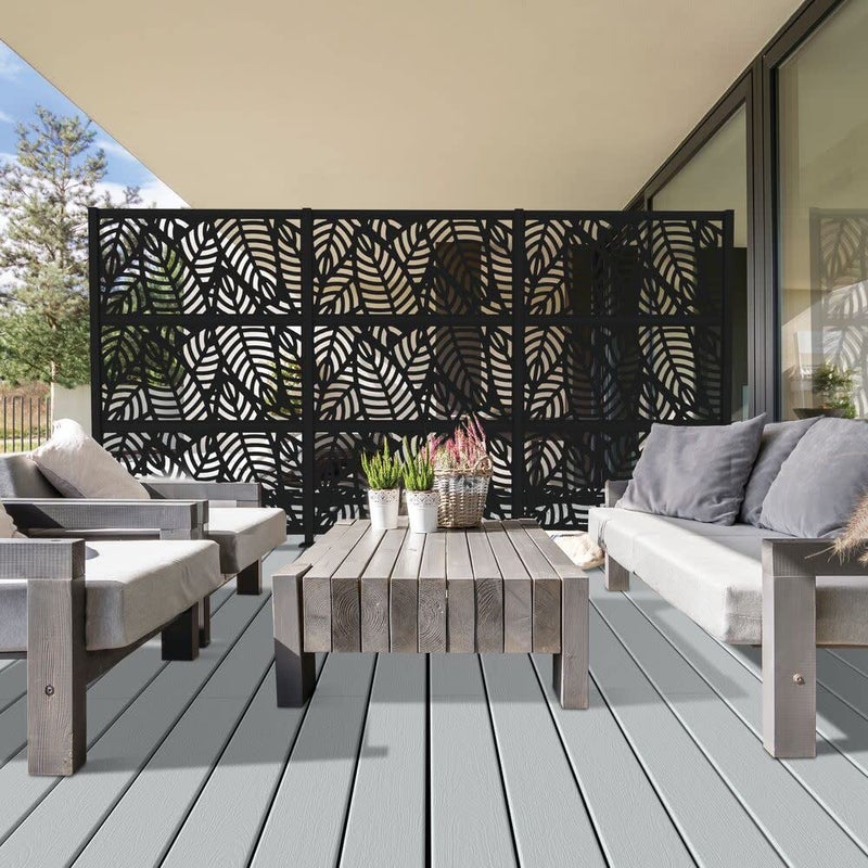 Barrette Outdoor Living 2'x4' شاشة ديكورية سانبيل، سوداء - Image 5