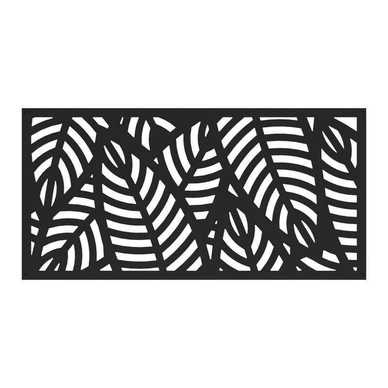 Barrette Outdoor Living 2'x4' شاشة ديكورية سانبيل، سوداء - Image 1