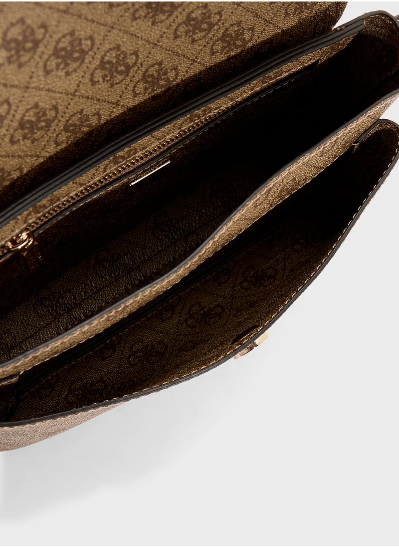 GUESS Brenton Flap Shoulder Bag  - Image 5