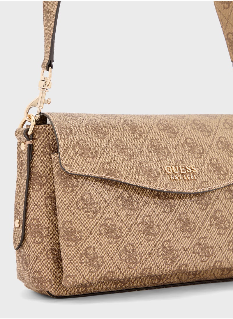GUESS Brenton Flap Shoulder Bag  - Image 4