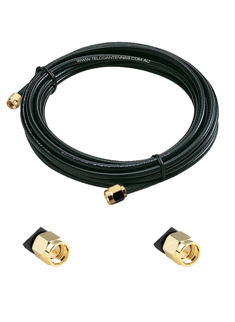 Ohm OHM SMA Male to SMA Male Antenna Cable - rg58 - 50ohm  - Image 3