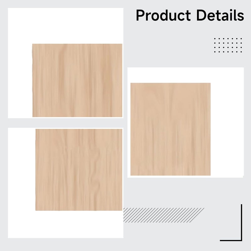 Generic 12 Pcs Unfinished Wood Sheets, 12X12 in, 2 Mm Basswood Plywood, for, Ray Cutting, Architectural Model, Drawing Board - Image 3