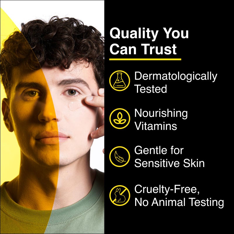 LUMIN مجموعة العناية بالبشرة لوميّن للرجال - مجموعة بوس تريو - مجموعة العناية بالوجه للرجال، روتين العناية بالبشرة للرجال للتخلص من الهالات السوداء، الانتفاخ، المسام المسدودة - إمداد لمدة 2 شهر - Image 2