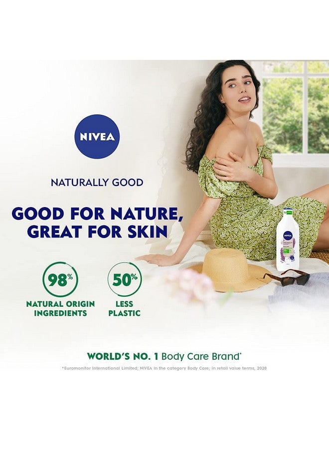 Nivea Naturally Good, Natural Lavender Body Lotion, For Dry Skin, No Parabens, 98% Natural Origin Ingredients, 350 ml - Image 2