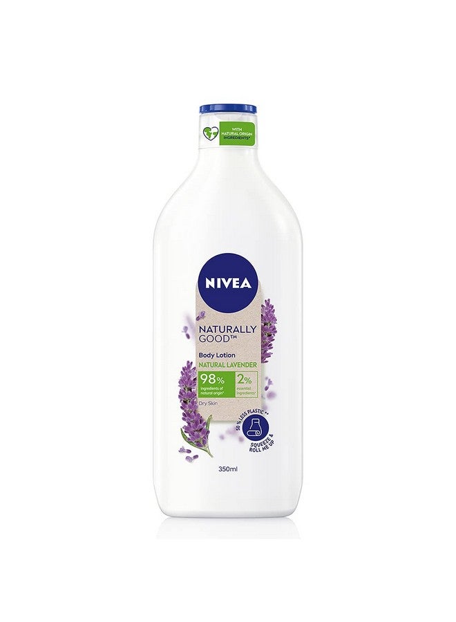 Nivea Naturally Good, Natural Lavender Body Lotion, For Dry Skin, No Parabens, 98% Natural Origin Ingredients, 350 ml - Image 1