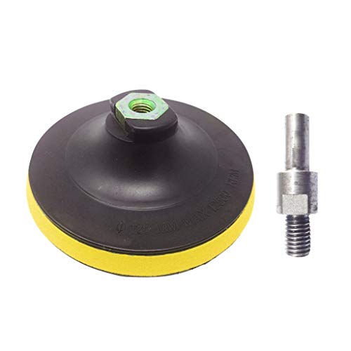 Excel Impex Polishing/Sanding Hook-and-Loop Backup with M10 Spindle/Adaptor/Lock Nut for Drill Machine(5 inches, 125 mm) - Image 1