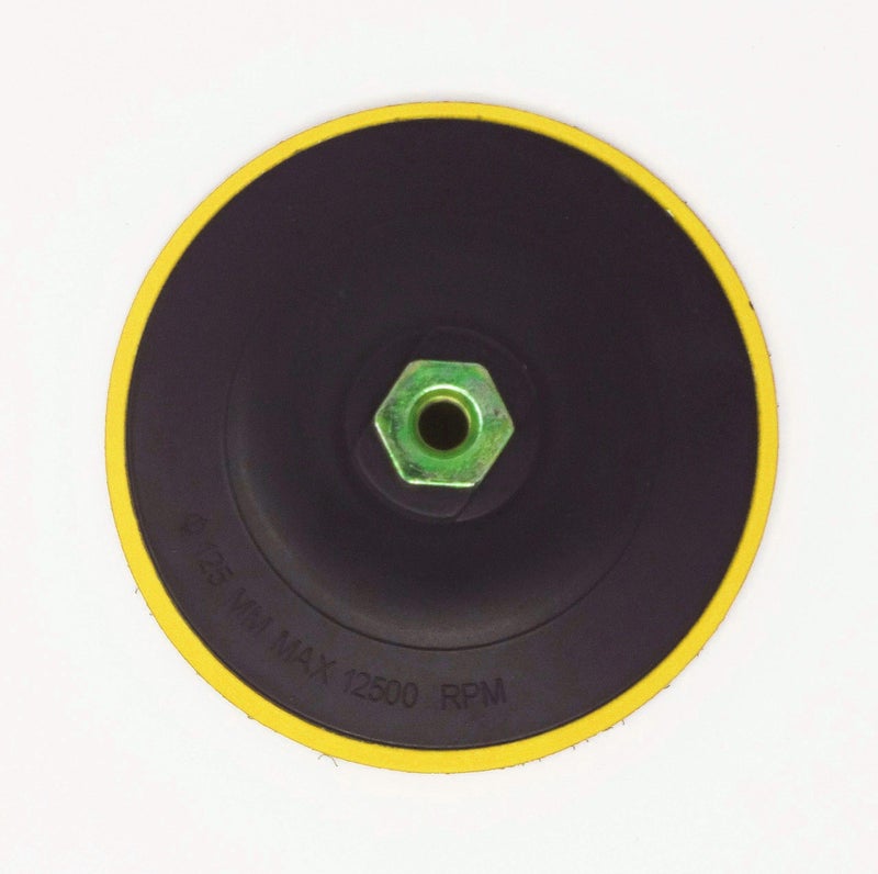 Excel Impex Polishing/Sanding Hook-and-Loop Backup with M10 Spindle/Adaptor/Lock Nut for Drill Machine(5 inches, 125 mm) - Image 3