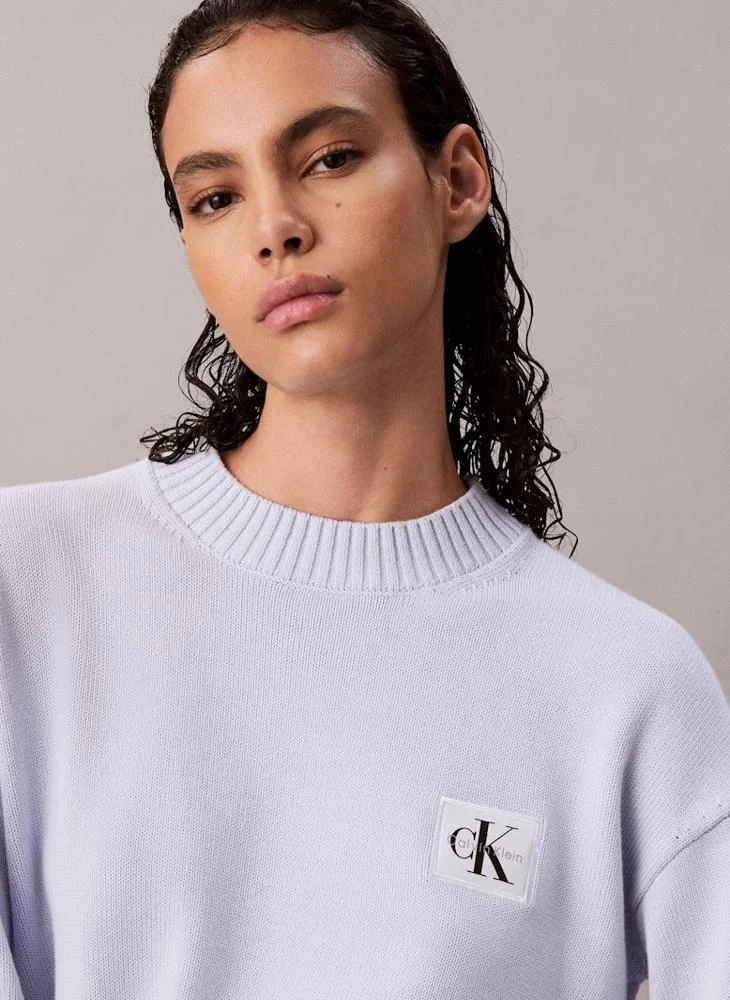 Calvin Klein Jeans  Logo Crew Neck Sweater for Women | Best Price UAE