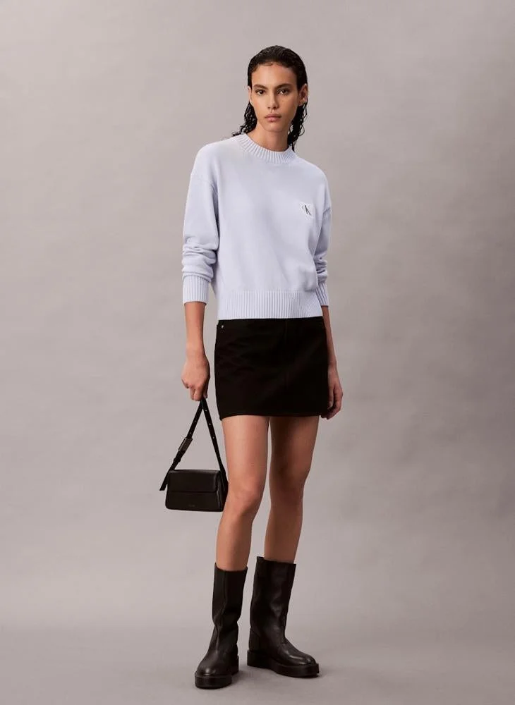 Calvin Klein Jeans  Logo Crew Neck Sweater for Women | Best Price UAE