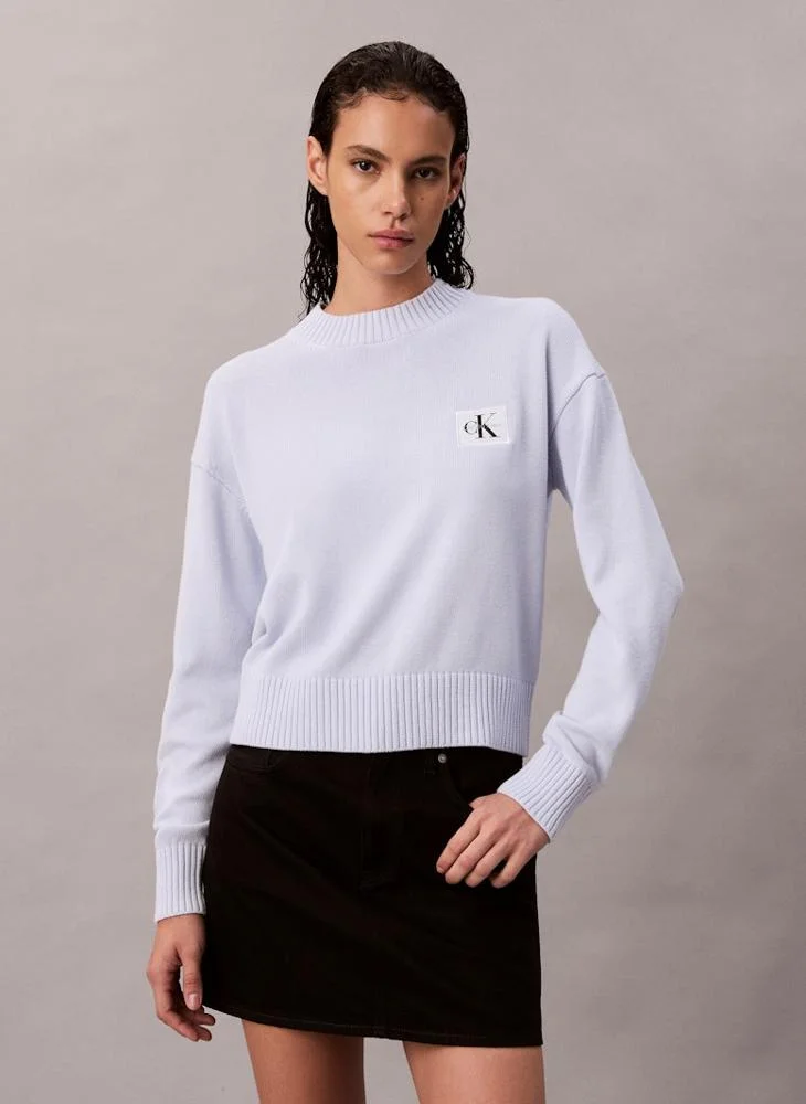 Calvin Klein Jeans  Logo Crew Neck Sweater for Women | Best Price UAE
