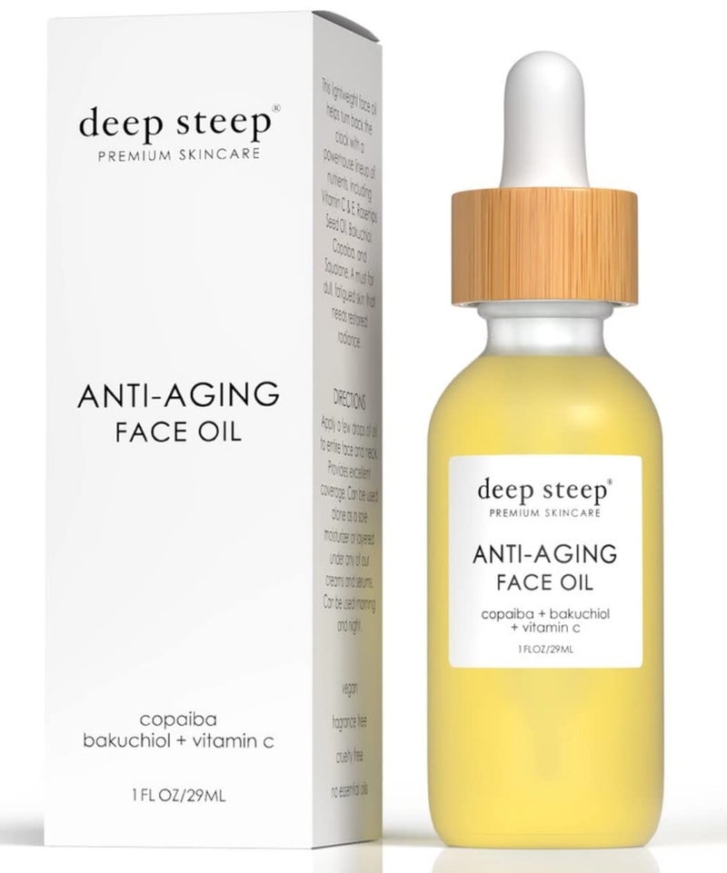 Deep Steep Skin Care Line Face Oils AntiAging Face Oil 1 oz