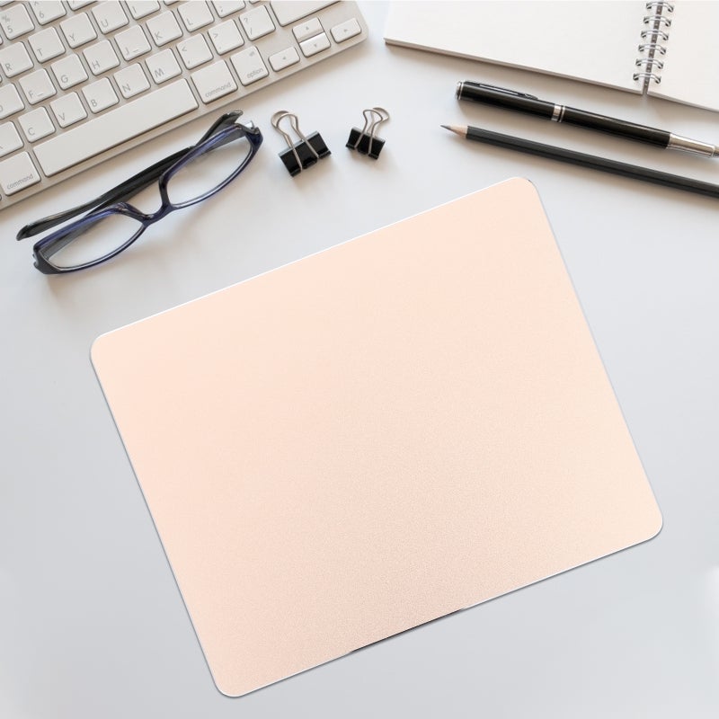 2pcs Aluminum Alloy Mouse Pad Mouse Pad Double-sided Desk - Image 3