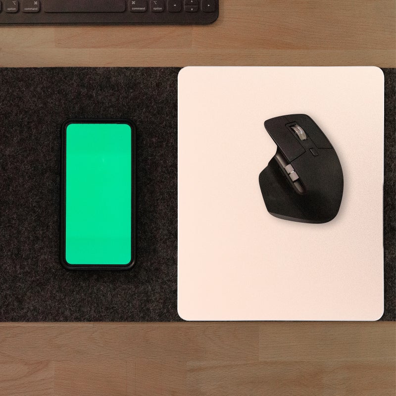 2pcs Aluminum Alloy Mouse Pad Mouse Pad Double-sided Desk - Image 2