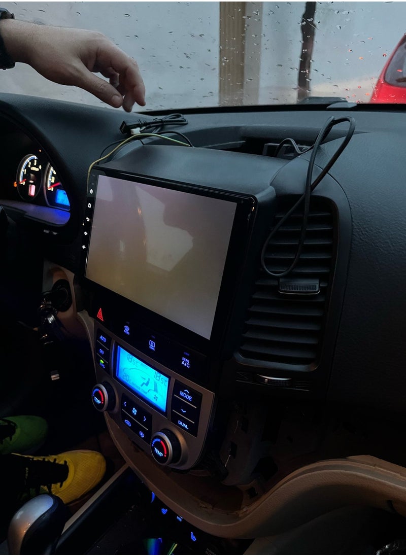 RAYMOS - Android Screen For Hyundai Santa Fe 2006 To 2012 2GB RAM Support Apple Carplay Android Auto AHD Camera Included Bluetooth Calls Music Playback Steering Wheel Support Offline Online Maps Support - Image 1