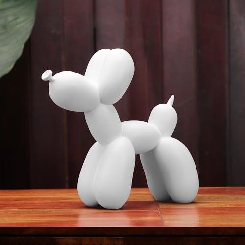 Artarium Balloon Dog Figurine Showpice for Home Decor Living Room/Hall, Decorative Piece for Tv Unit, Shelf, Centre Table, Bedroom, Unique Home Decor Gift House Warming (White) - Image 1