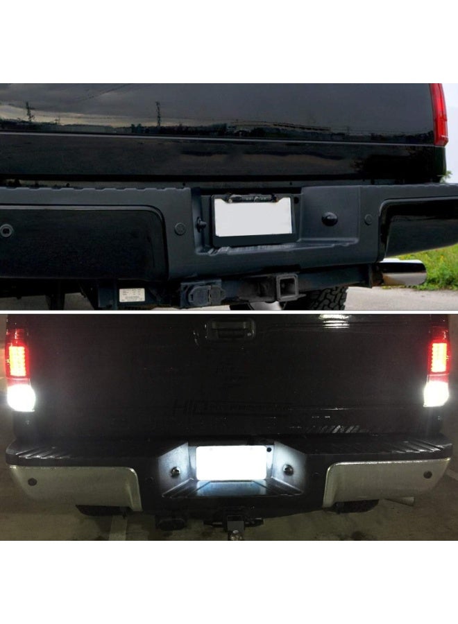 LED لوحة الترخيص أضواء علامة ضوء مصباح الجمعية متوافقة مع فورد F150 F250 F350 سوبر واجب رينجر إكسبلورر برونكو رحلة البعثة ، 6500K الأسود ، حزمة من 2 - Image 2