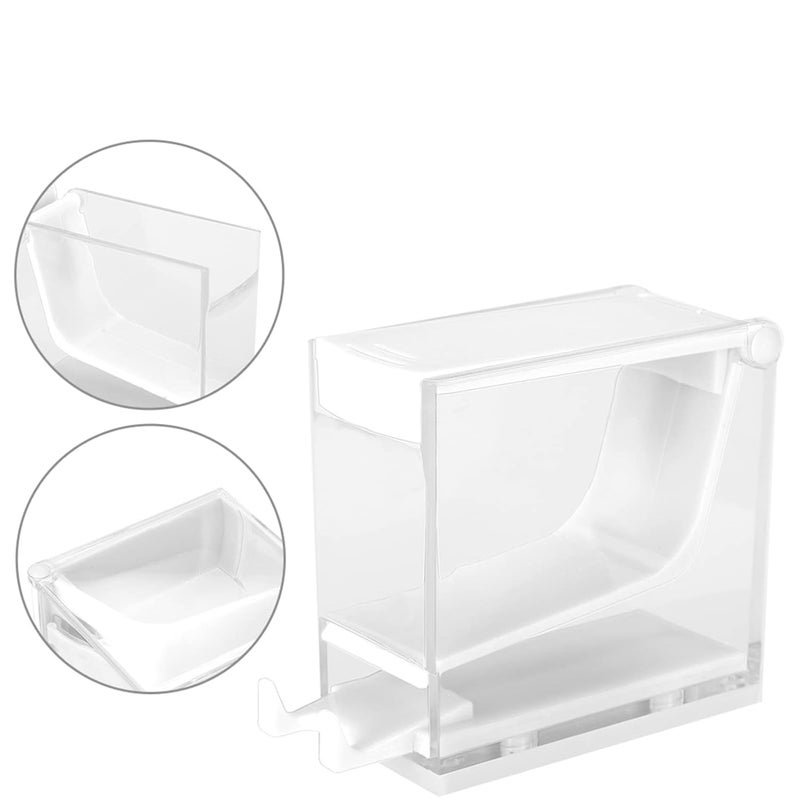 Press Type Dental Cotton Roll Dispenser Holder 4 Colors White - Image 4