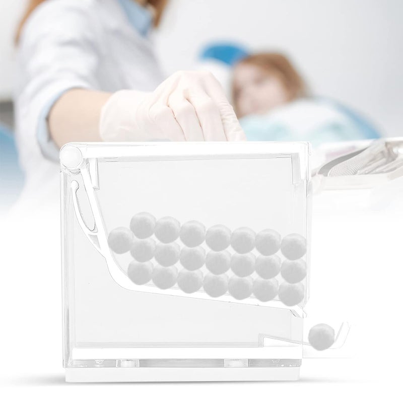 Press Type Dental Cotton Roll Dispenser Holder 4 Colors White - Image 2