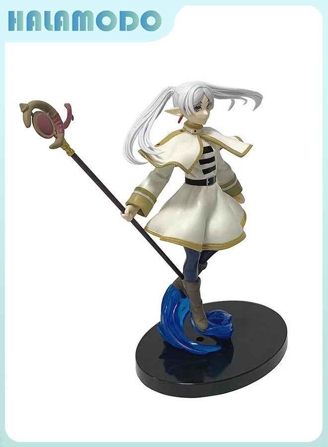 هالامودو معركة نسخة من الساحر Frieren إيلينا أنيمي صورة الرحلة ، أسلوب حلو و جميل ، هو سطح المكتب والسيارات لوحة القيادة مثالية لتزيين 19.5 سم - Image 3