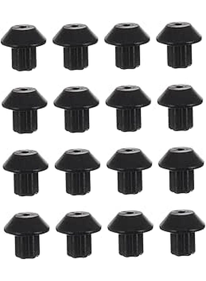 48pcs Black Rubber Grate Feet Replacement for Gas Range Cooktop Prevent Scratches Maintain Leveling - Image 1