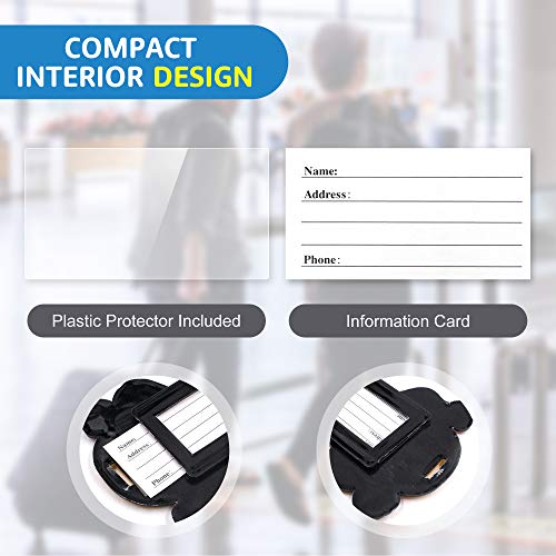 Finex 4 Pcs Set Pirates Sailers Silicone Travel Luggage Baggage Identification Labels ID Tag for Bag Suitcase Plane Cruise Ships with Belt Strap - Image 4