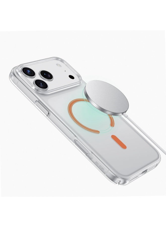 GREEN LION iPhone 17 Pro MagSafe Case Coral Delgado Ultra Slim & Lightweight / Anti-Yellowing Back Cover / Comfortable Grip / Anti-Scratch / Enhanced Protection / Enduring Clarity - Orange - Image 4