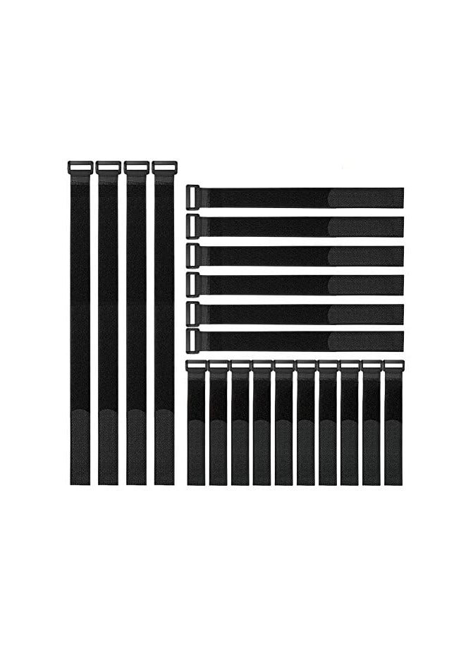 erorex Reusable Fastening Cable Straps and Cable Ties Set of 20 - Image 1