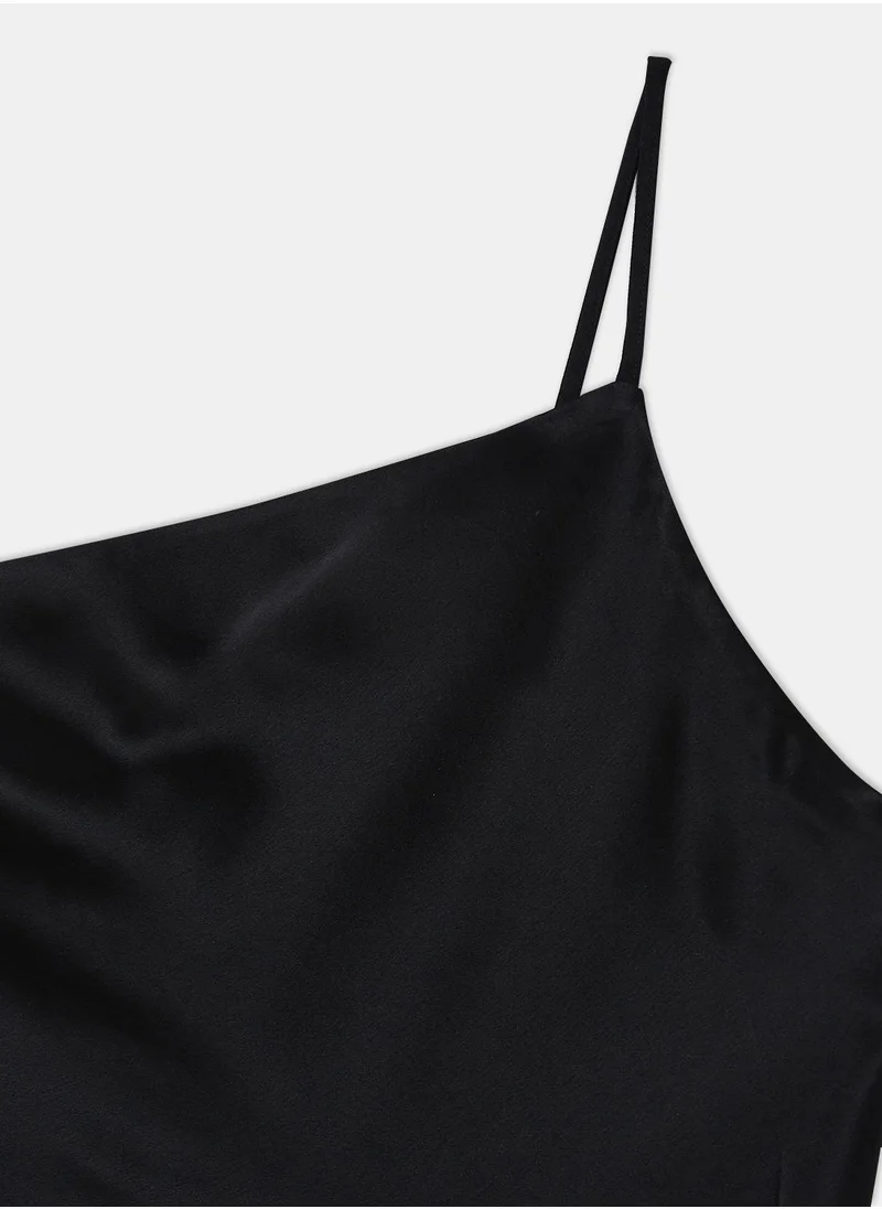 CALVIN KLEIN Satin One Shoulder Cami Top