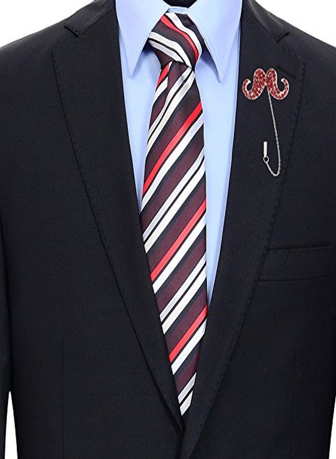 TRIPIN Red Lapel PIN and Broach for Traditional Formal in A Gift Box - Image 2