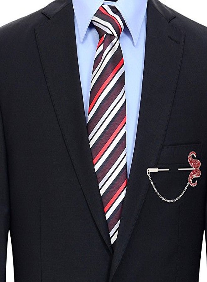 TRIPIN Red Lapel PIN and Broach for Traditional Formal in A Gift Box - Image 3
