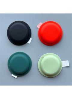 Applicable To For Apple Airtags Protective Case Airtgas Silicone Four-in-one Positioning Tracker Protective Soft Case-Color:Black + Red + Grass Green + Dark Green-Applicable Model:For Apple Airtags