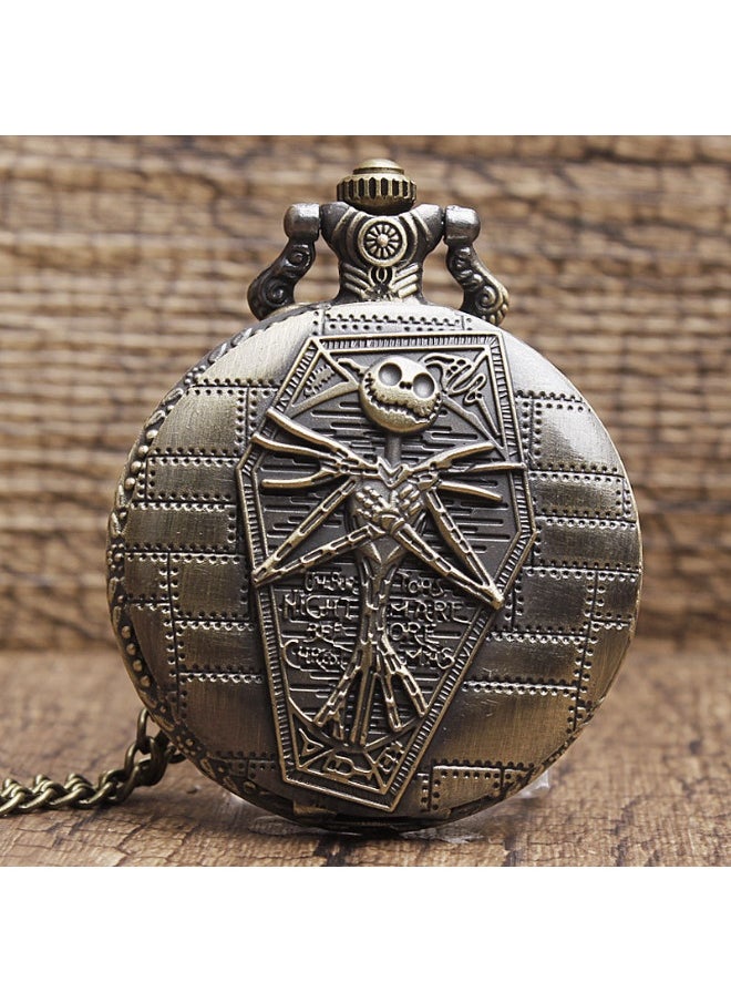 NIBEMINENT Vintage Metal Analog Pocket Watch Unisex Casual Style  - Image 1